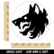 Fierce Wolf Head Emblem Self-Inking Rubber Stamp for Stamping Crafting Planners